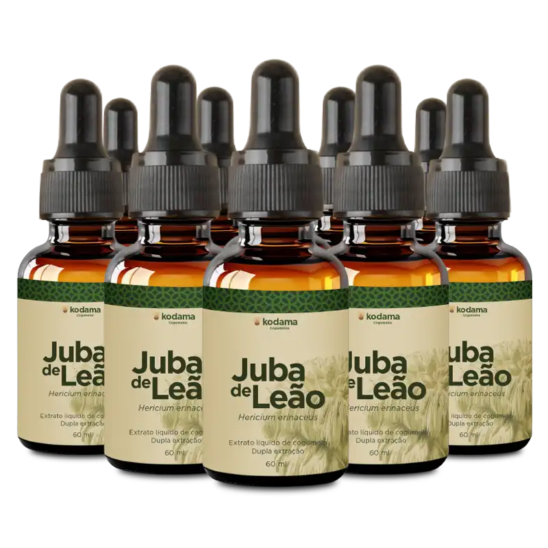 10 und extrato Líquido Juba de Leão 60ml