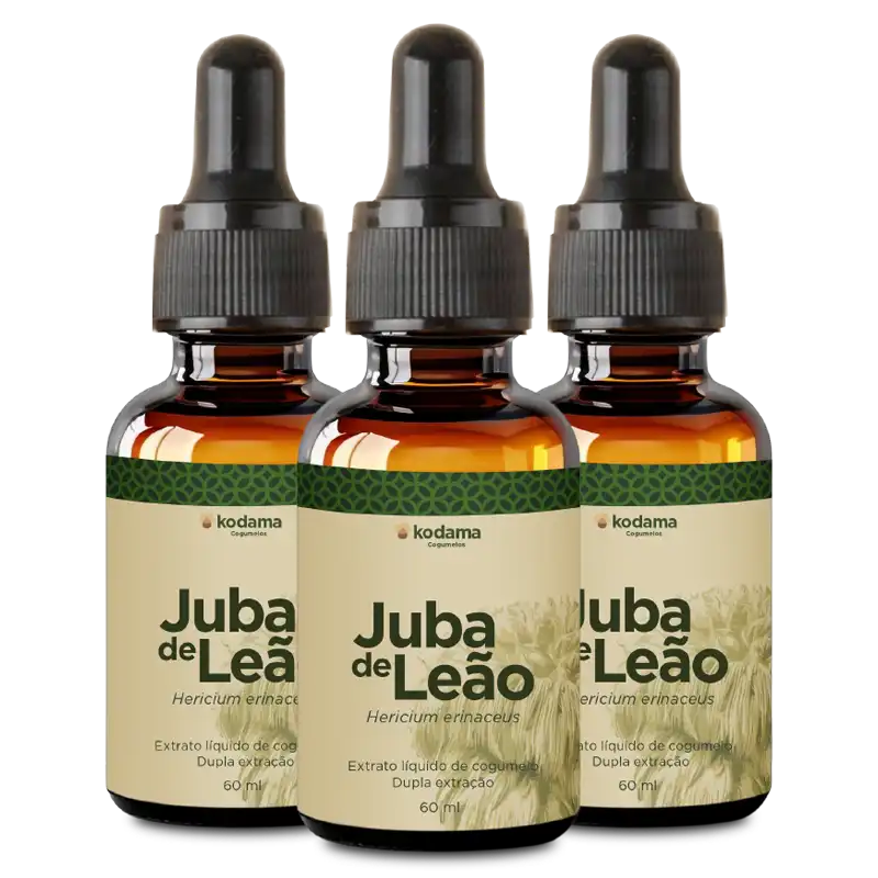 3 und. Extrato líquido Juba de Leão 60ml