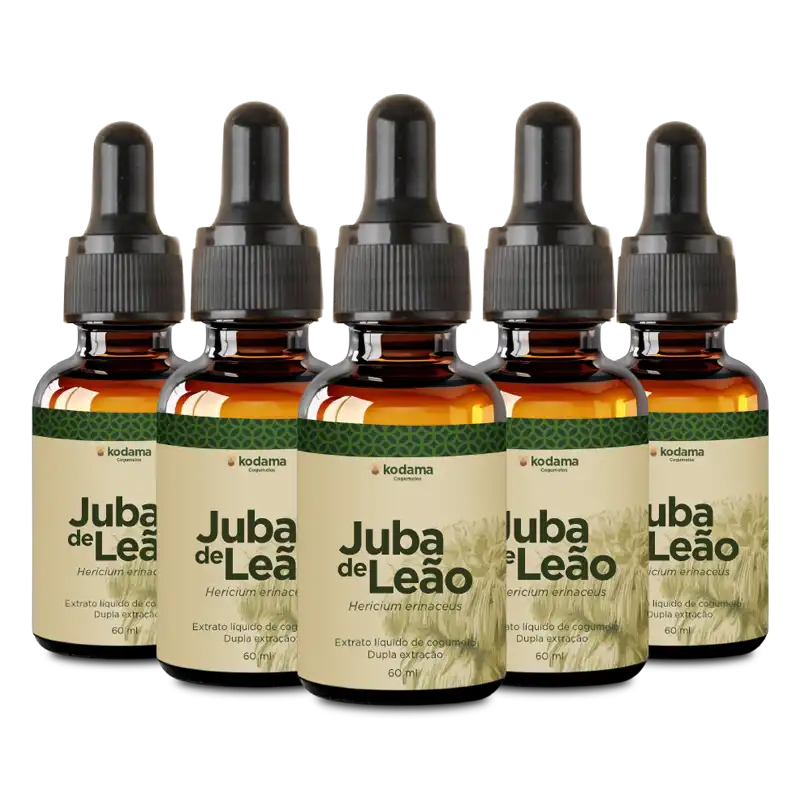 5 und extrato Líquido Juba de Leão 60ml