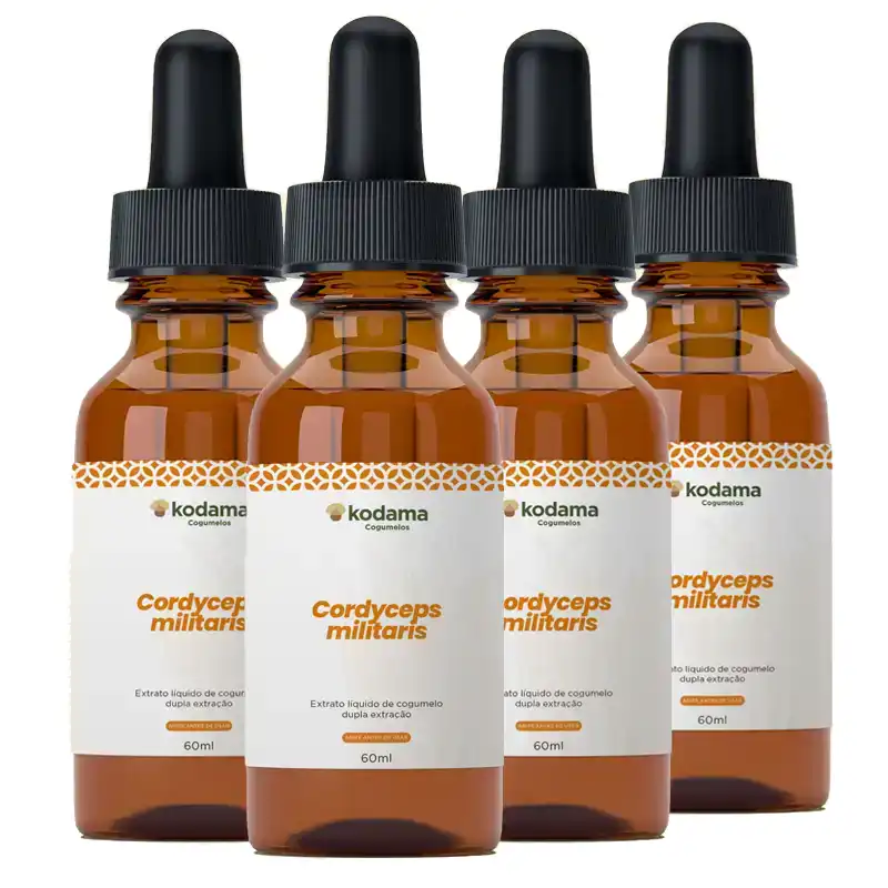 4 und. extrato Líquido Cordyceps militaris 60ml